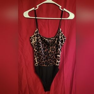 Leopard print bodysuit